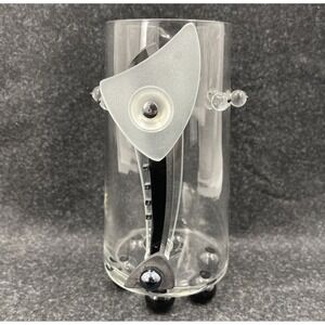 George Ponzini Pitcher Deco Art Glass‎ Signed Barware